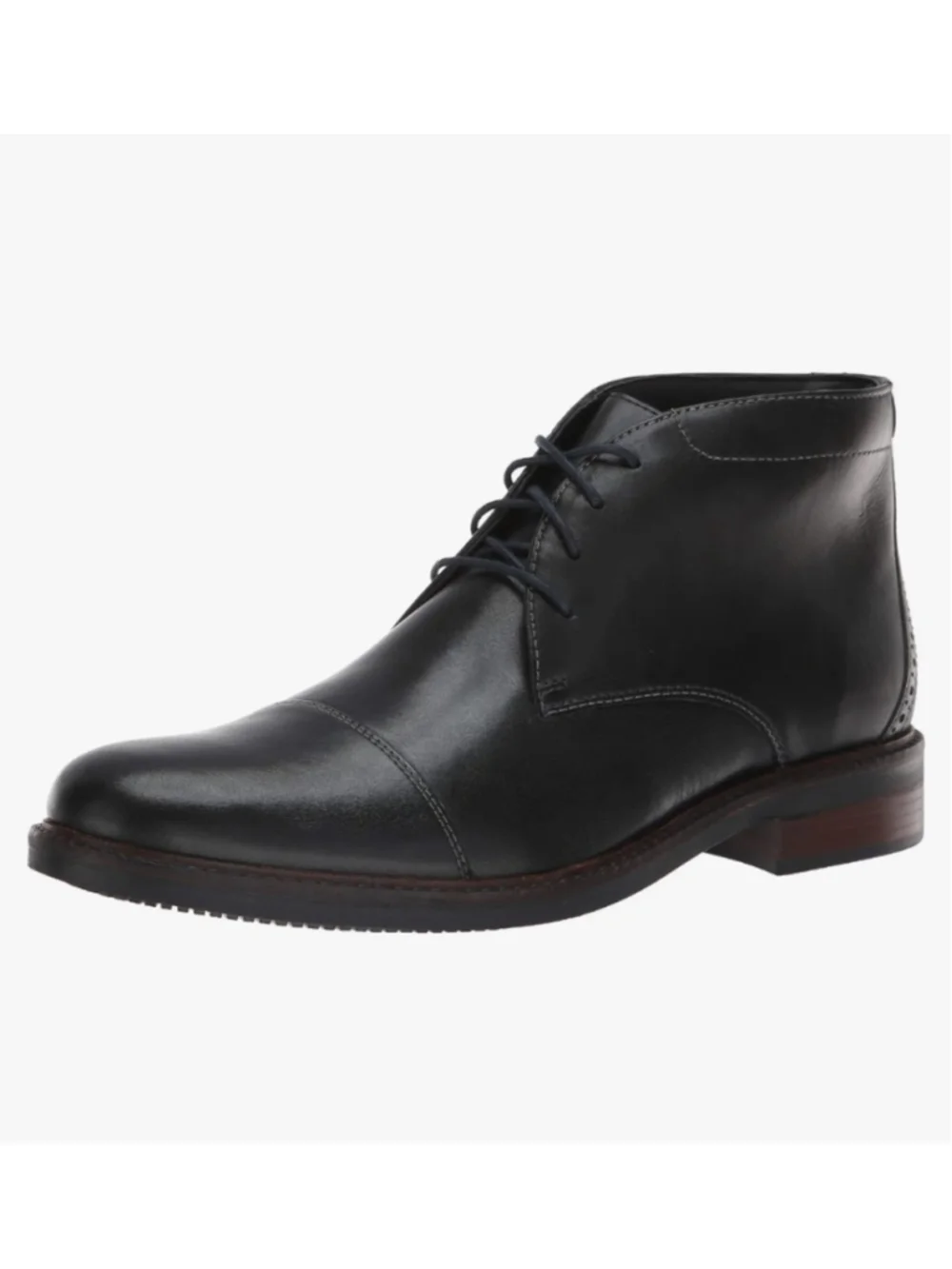 Bostonian Maxton Black Leather Chukkas Boots US 10M Career